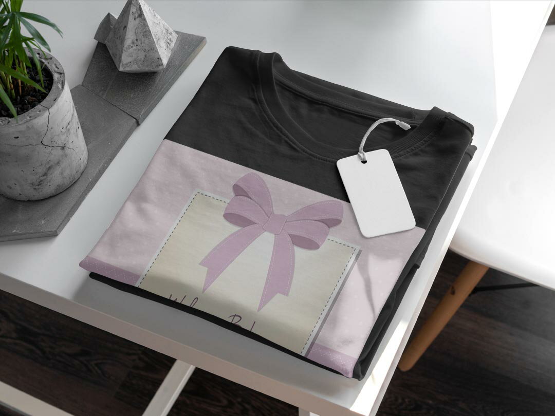 tシャツ メンズ 半袖 ブラック デザイン XS S M L XL 2XL Tシャツ ティーシャツ T shirt　黒 001158 ラブリー クマ　リボン