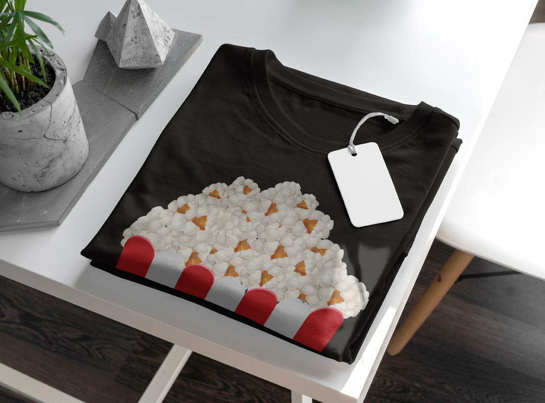 tシャツ メンズ 半袖 ブラック デザイン XS S M L XL 2XL Tシャツ ティーシャツ T shirt 黒 003406 食べ物　シンプル　赤　白