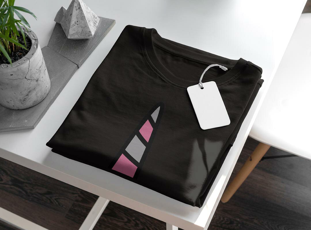 tシャツ レディース 半袖 ブラック 黒 デザイン M L Tシャツ ティーシャツ T shirt 026203 ユニコーン　ペガサス　動物 kabekore-11275589 kabeコレ サンプル画像3