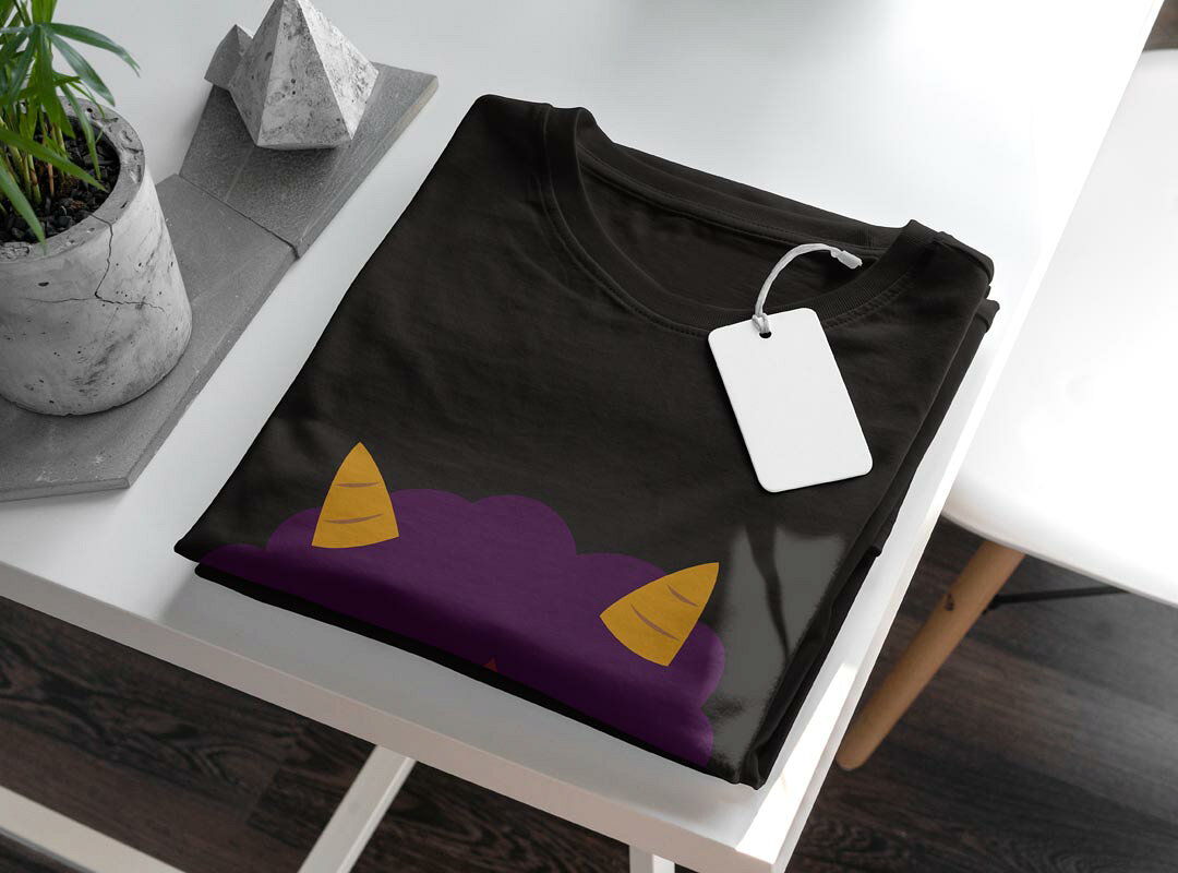 tシャツ レディース 半袖 ブラック 黒 デザイン S M L XL Tシャツ ティーシャツ T shirt 031606 節分 鬼 かわいい kabekore-11249126 kabeコレ サンプル画像3