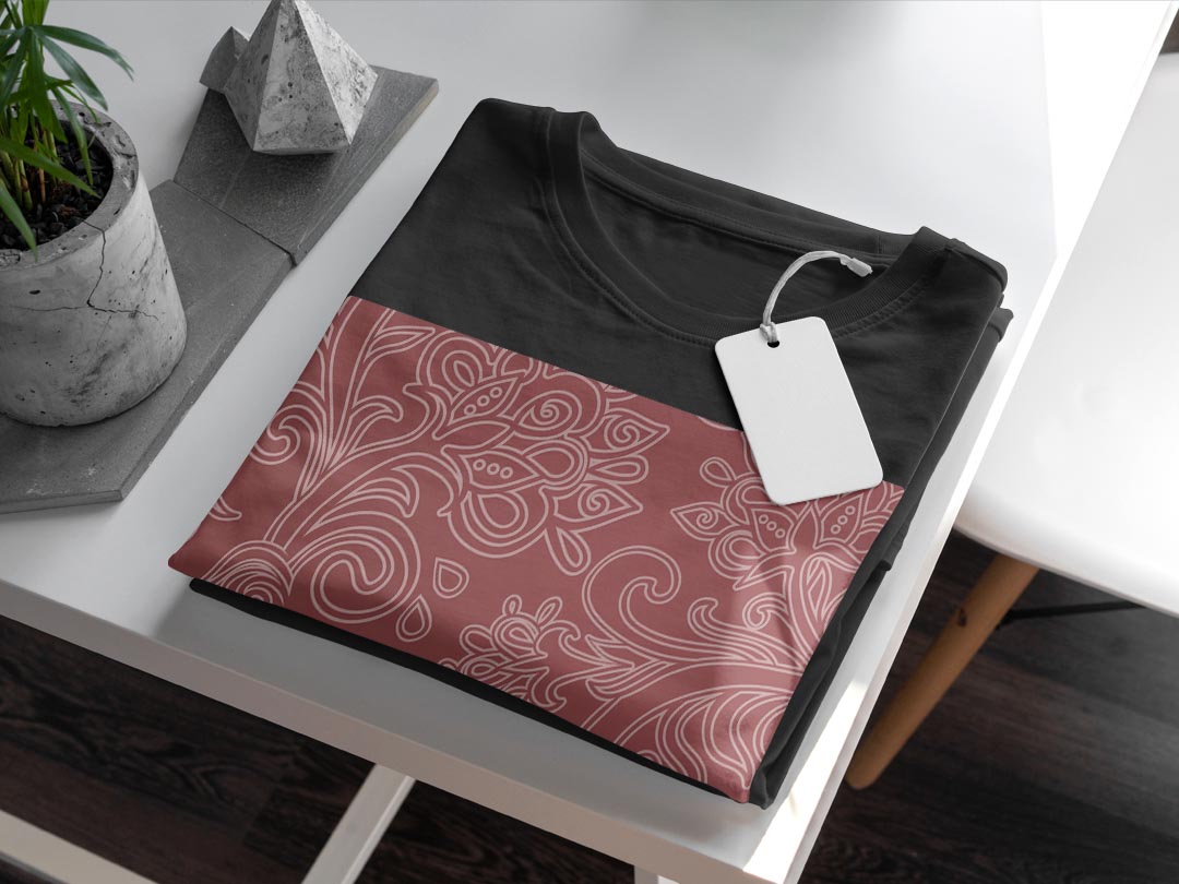 tシャツ メンズ 半袖 ブラック デザイン XS S M L XL 2XL Tシャツ ティーシャツ T shirt　黒 004131 チェック・ボーダー 模様　エレガント　赤