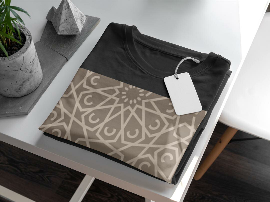 tシャツ メンズ 半袖 ブラック デザイン XS S M L XL 2XL Tシャツ ティーシャツ T shirt　黒 004171 その他 模様　エレガント　ブラウン