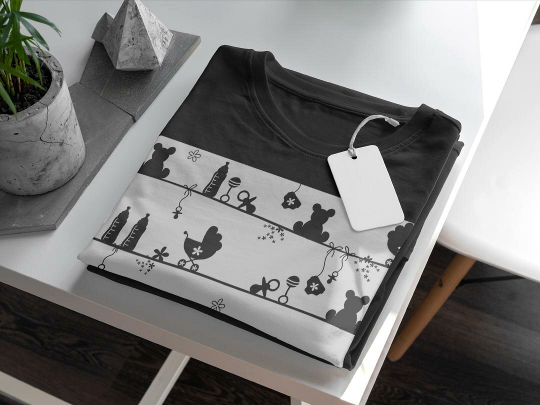 tシャツ メンズ 半袖 ブラック デザイン XS S M L XL 2XL Tシャツ ティーシャツ T shirt 黒 007599 白黒　花　　模様