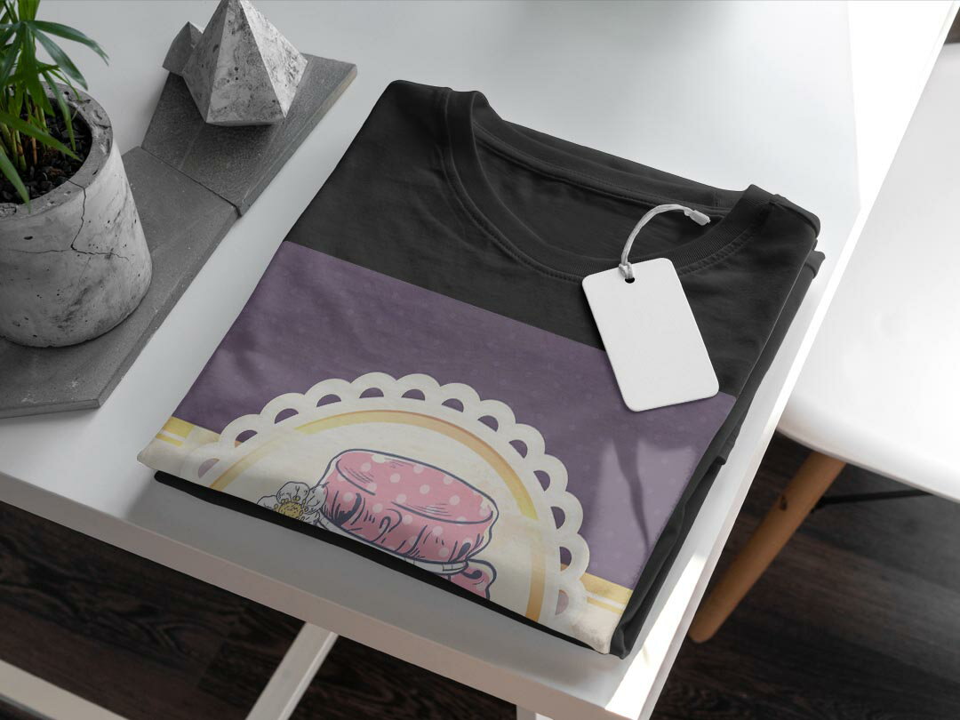 tシャツ メンズ 半袖 ブラック デザイン XS S M L XL 2XL Tシャツ ティーシャツ T shirt　黒 008783 ユニーク 花　フラワー　紫　パープル