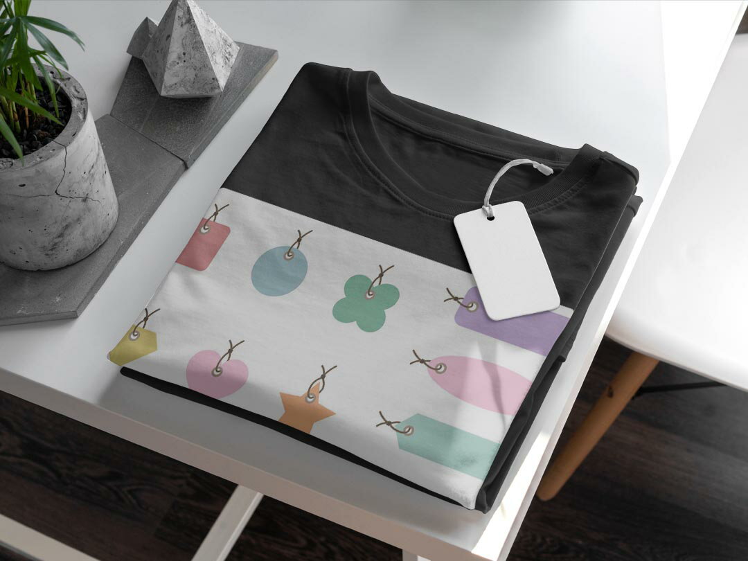 tシャツ メンズ 半袖 ブラック デザイン XS S M L XL 2XL Tシャツ ティーシャツ T shirt 黒 009632 ハート　星　カラフル