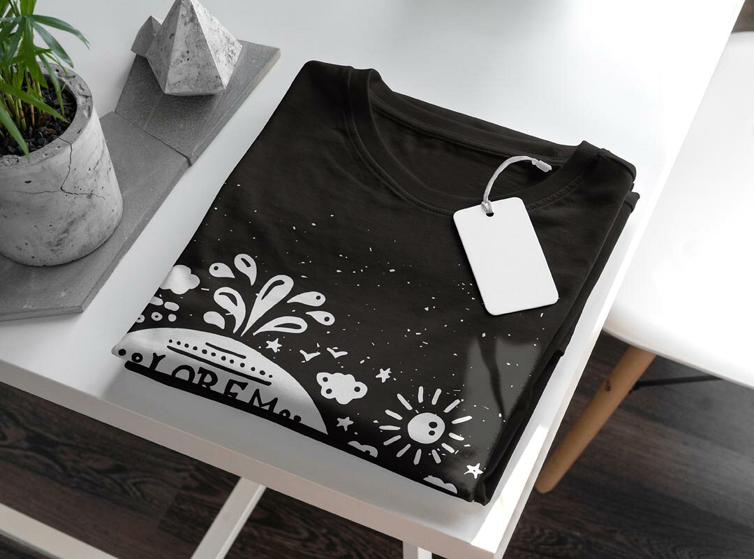 tシャツ レディース 半袖 ブラック 黒 デザイン M L Tシャツ ティーシャツ T shirt 011019 くじら　海　英語 kabekore-11282635 kabeコレ サンプル画像3