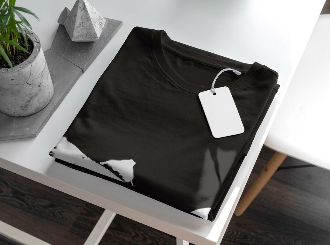 tシャツ メンズ 半袖 ブラック デザイン XS S M L XL 2XL Tシャツ ティーシャツ T shirt 黒 013266 魚　海　絵 3