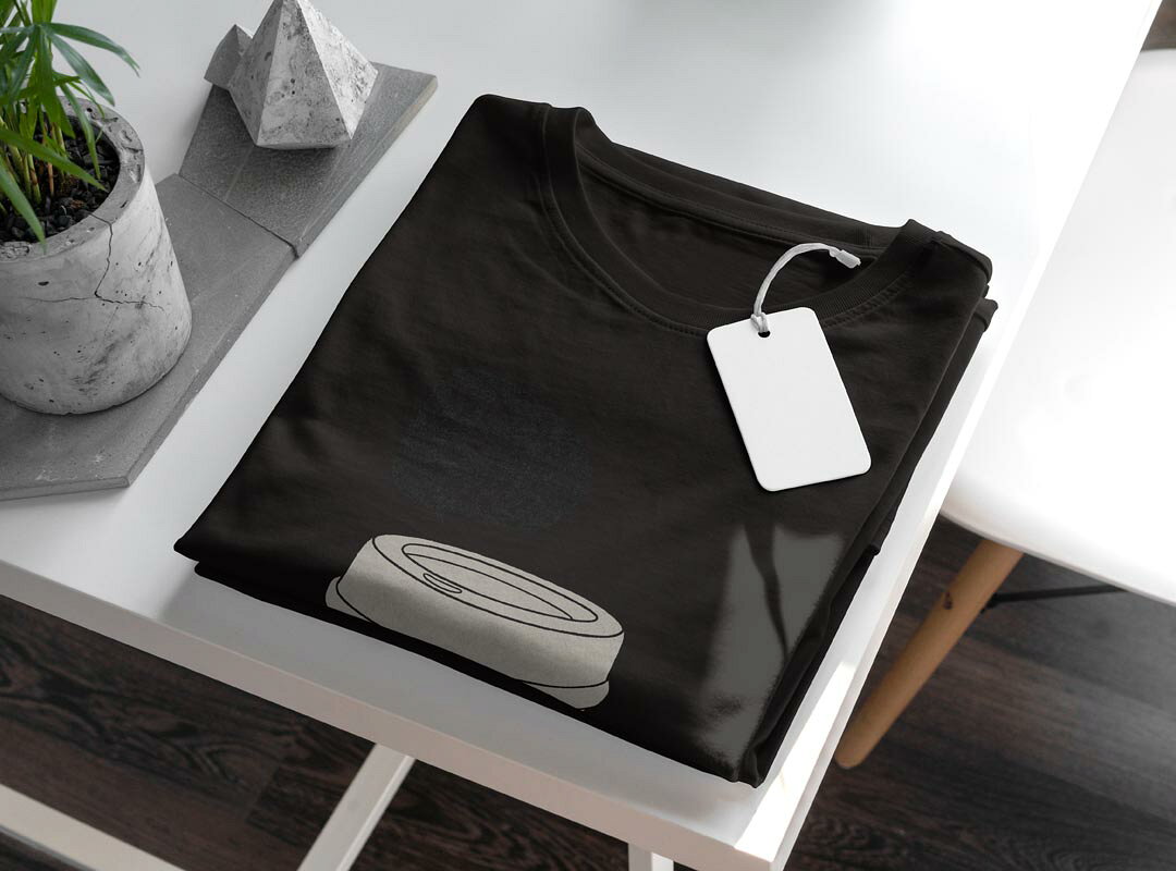 tシャツ メンズ 半袖 ブラック デザイン XS S M L XL 2XL Tシャツ ティーシャツ T shirt 黒 015716 飲み物　コーヒー