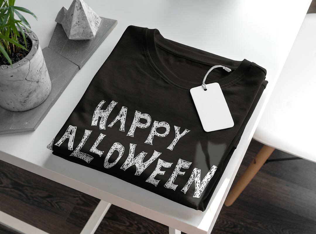 tシャツ メンズ 半袖 ブラック デザイン XS S M L XL 2XL Tシャツ ティーシャツ T shirt 黒 015821 ハロウィン　英字　文字 kabekore-10573227 kabeコレ サンプル画像3