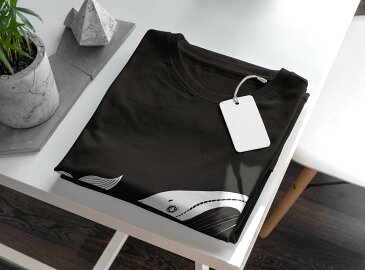 tシャツ メンズ 半袖 ブラック デザイン XS S M L XL 2XL Tシャツ ティーシャツ T shirt 黒 016166 シャチ 魚