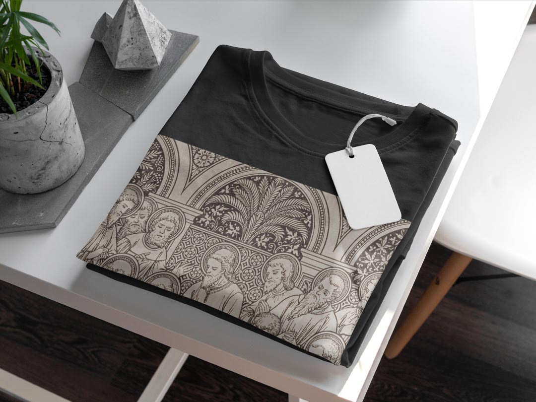 tシャツ メンズ 半袖 ブラック デザイン XS S M L XL 2XL Tシャツ ティーシャツ T shirt　黒 016390 絵画