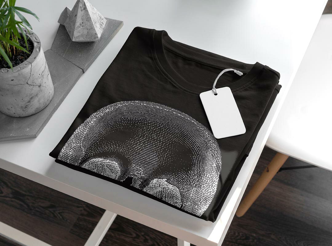 tシャツ レディース 半袖 ブラック 黒 デザイン M L Tシャツ ティーシャツ T shirt 017477 リアル　骸骨　ホラー kabekore-10677385 kabeコレ サンプル画像3