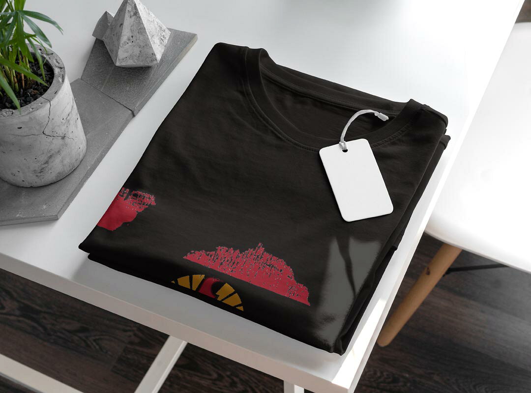 tシャツ レディース 半袖 ブラック 黒 デザイン M L Tシャツ ティーシャツ T shirt 018829 french_polynesia フランス領ポリネシア kabekore-11280059 kabeコレ サンプル画像3