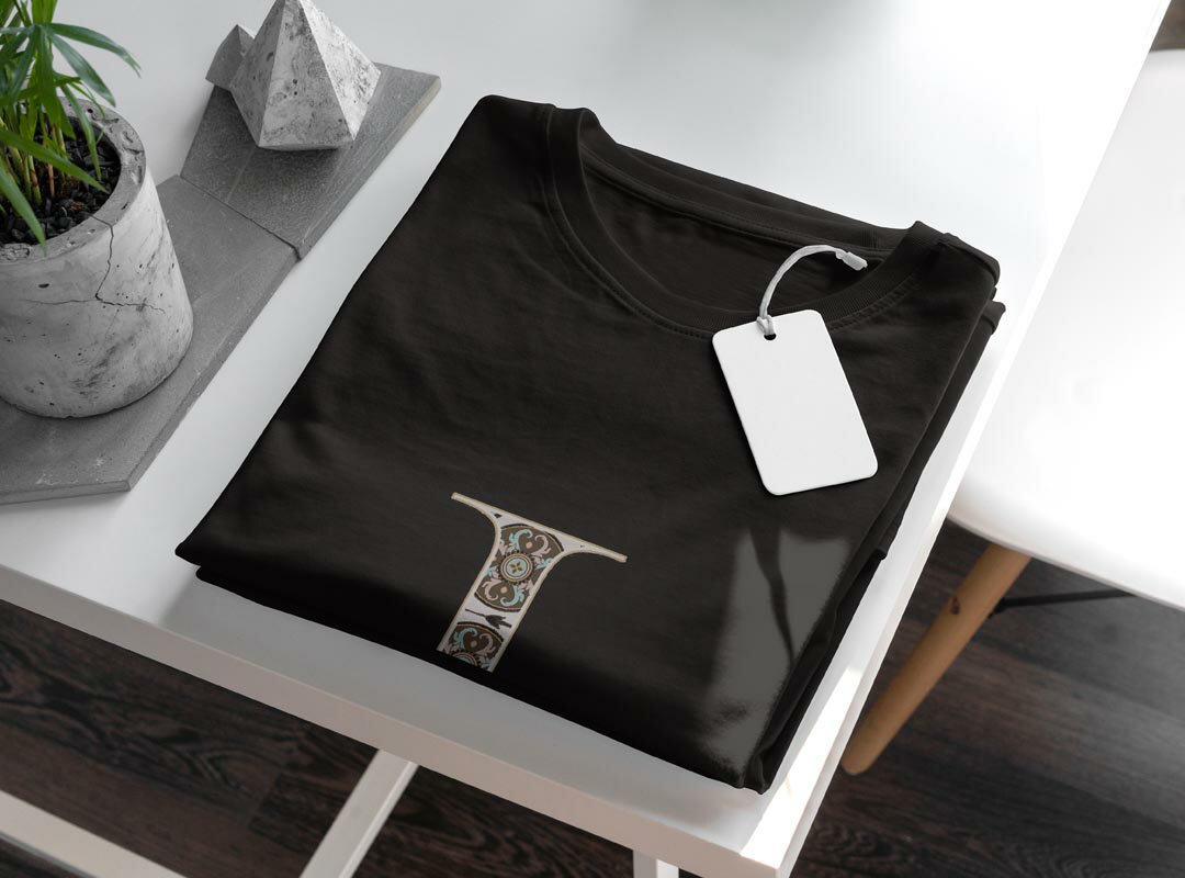 tシャツ メンズ 半袖 ブラック デザイン XS S M L XL 2XL Tシャツ ティーシャツ T shirt 黒 019252 文字 i アルファベット