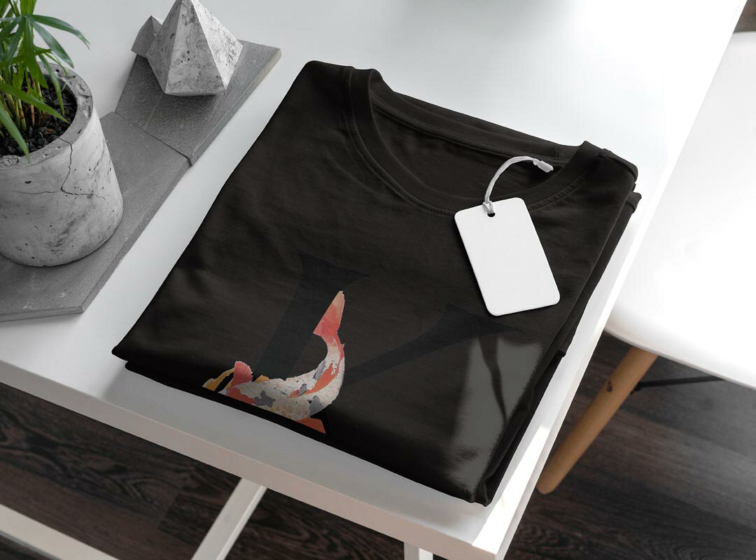 tシャツ レディース 半袖 ブラック 黒 デザイン M L Tシャツ ティーシャツ T shirt 019453 文字 k アルファベット kabekore-11283106 kabeコレ サンプル画像3