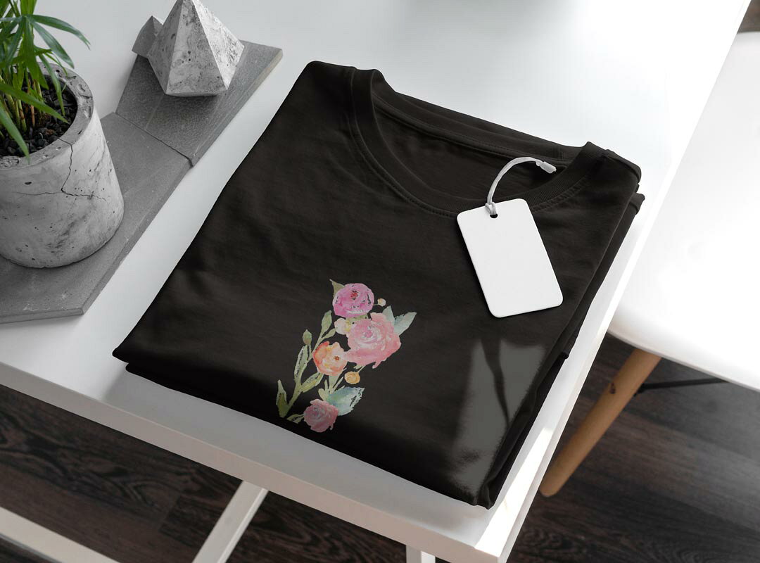 tシャツ レディース 半袖 ブラック 黒 デザイン M L Tシャツ ティーシャツ T shirt 019487 文字 i アルファベット kabekore-11276295 kabeコレ サンプル画像3