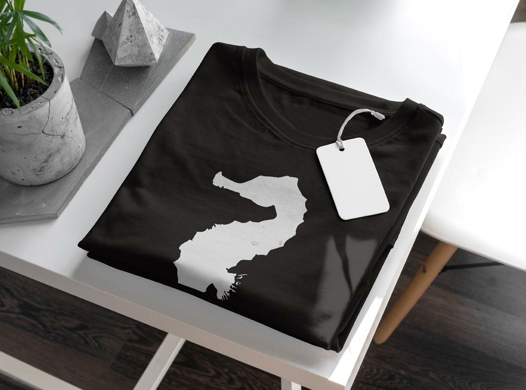 tシャツ レディース 半袖 ブラック 黒 デザイン M L Tシャツ ティーシャツ T shirt 019734 海の生物 Seahorse タツノオトシゴ