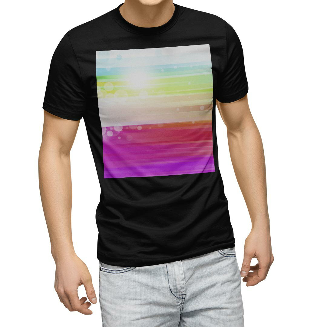 Rakuten - tシャツ メンズ 半袖 ブラック デザイン XS S M L XL 2XL Tシャツ ティーシャツ T shirt　黒 002065 クール カラフル　シンプル
