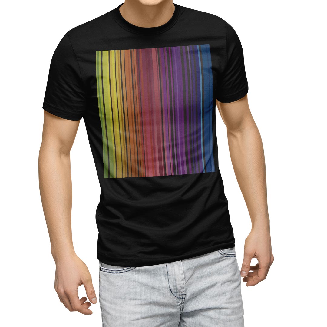 tシャツ メンズ 半袖 ブラック デザイン XS S M L XL 2XL Tシャツ ティーシャツ T shirt 黒 002104 クール カラフル シンプル