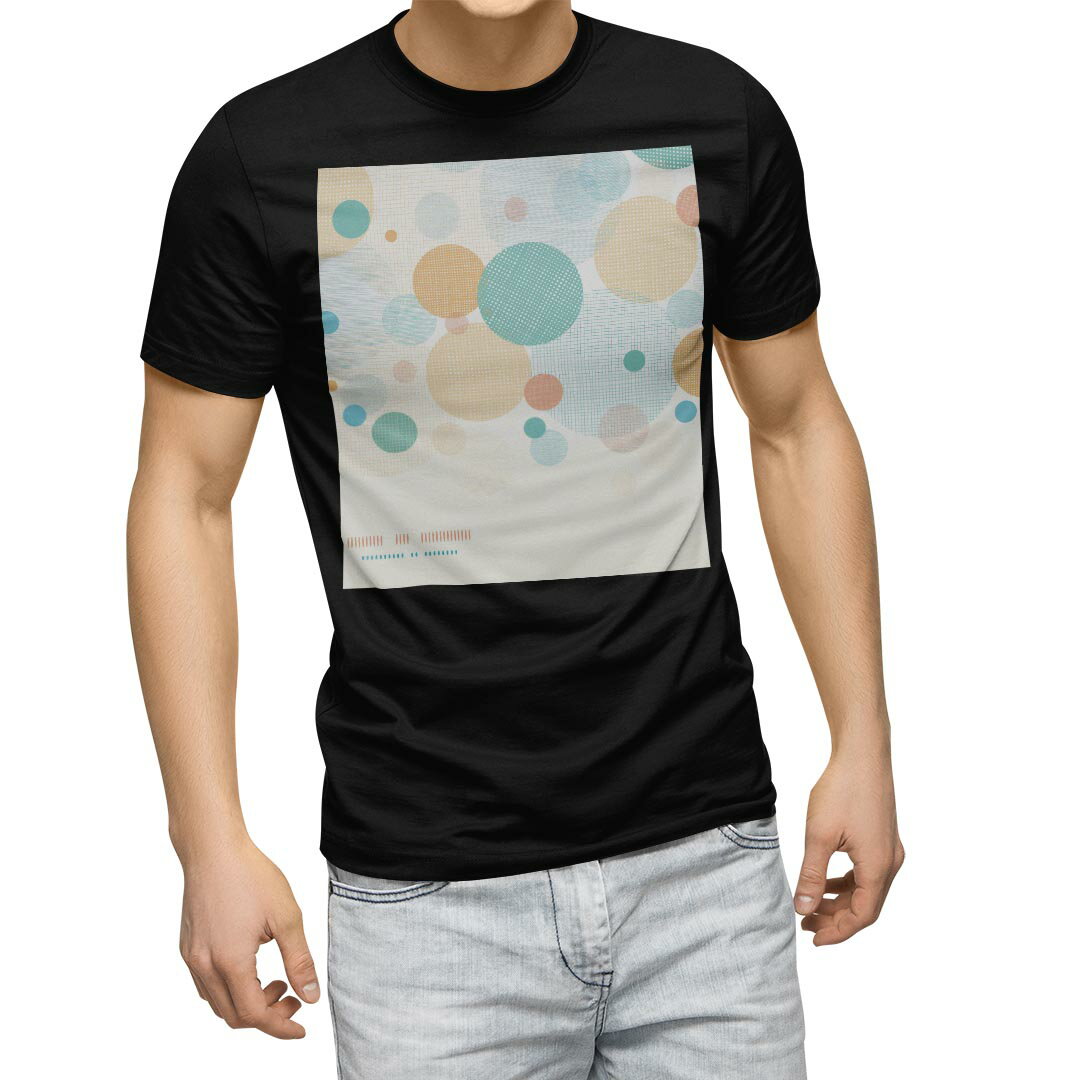 tシャツ メンズ 半袖 ブラック デザイン XS S M L XL 2XL Tシャツ ティーシャツ T shirt 黒 002385 ユニーク 模様 カラフル
