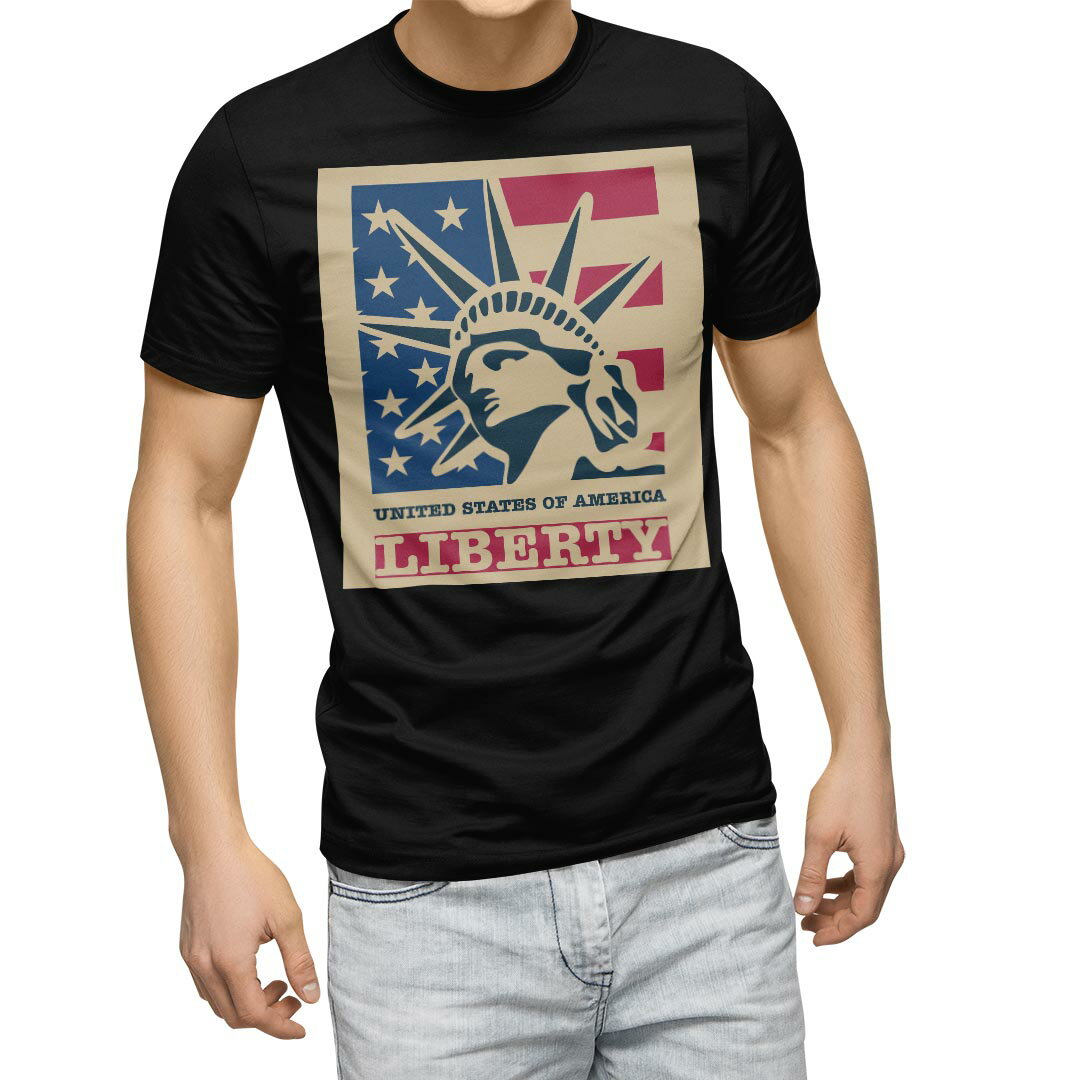tシャツ メンズ 半袖 ブラック デザイン XS S M L XL 2XL Tシャツ ティーシャツ T shirt　黒 002641 ユニーク 外国　国旗　英語