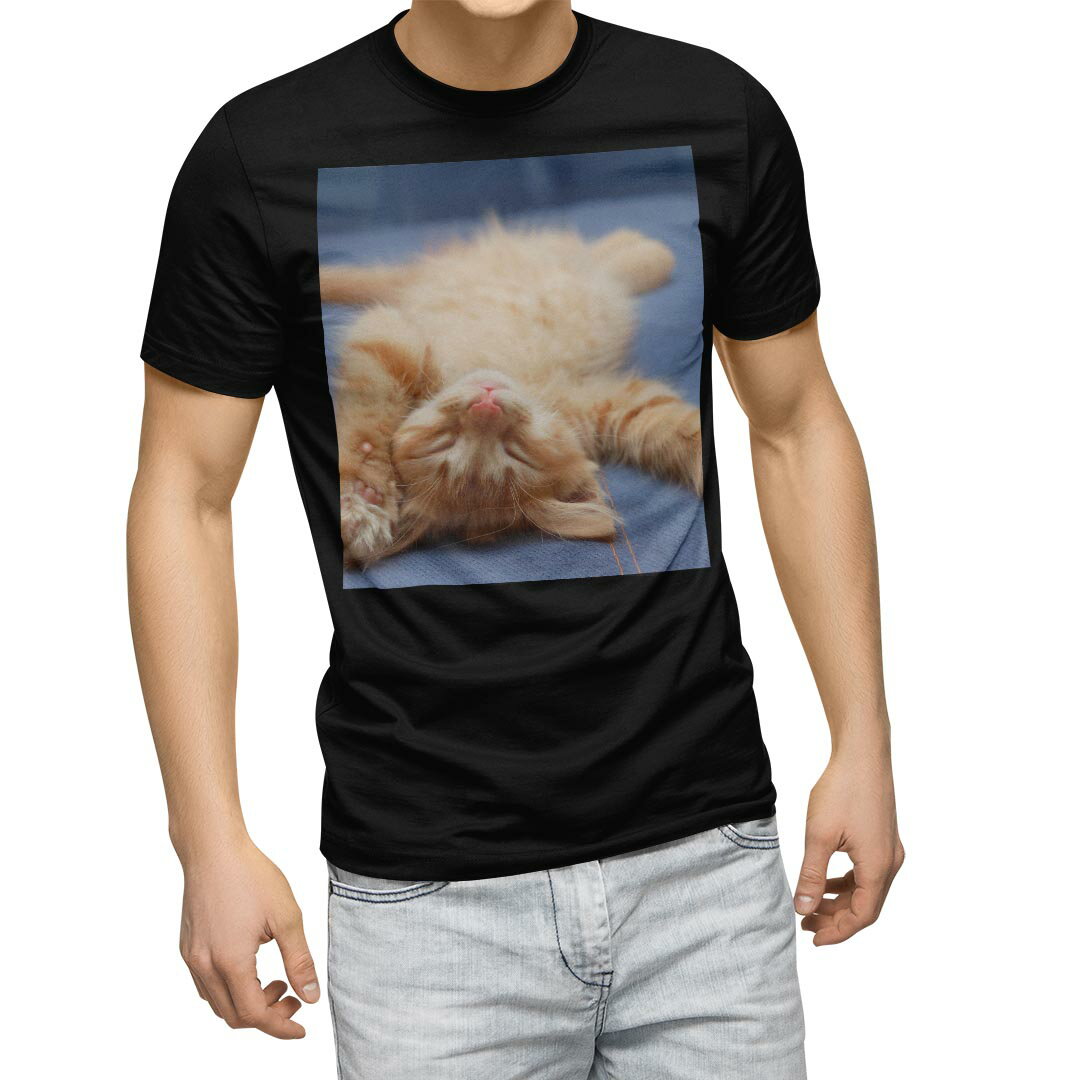 Other - tシャツ メンズ 半袖 ブラック デザイン XS S M L XL 2XL Tシャツ ティーシャツ T shirt　黒 002759 アニマル 猫　動物　写真