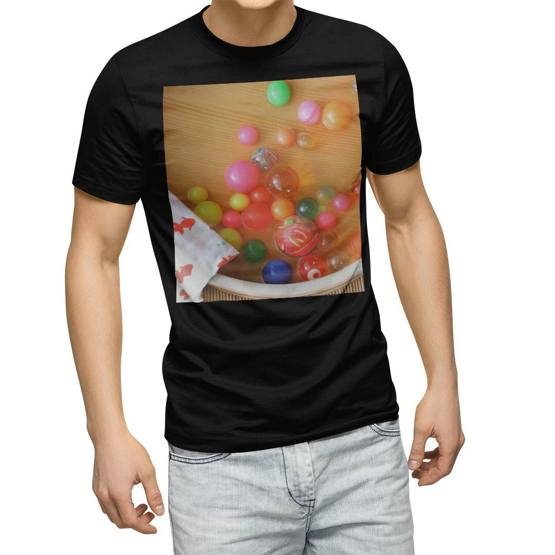 tシャツ メンズ 半袖 ブラック デザイン XS S M L XL 2XL Tシャツ ティーシャツ T shirt 黒 002814 写真・風景 夏 祭り 写真