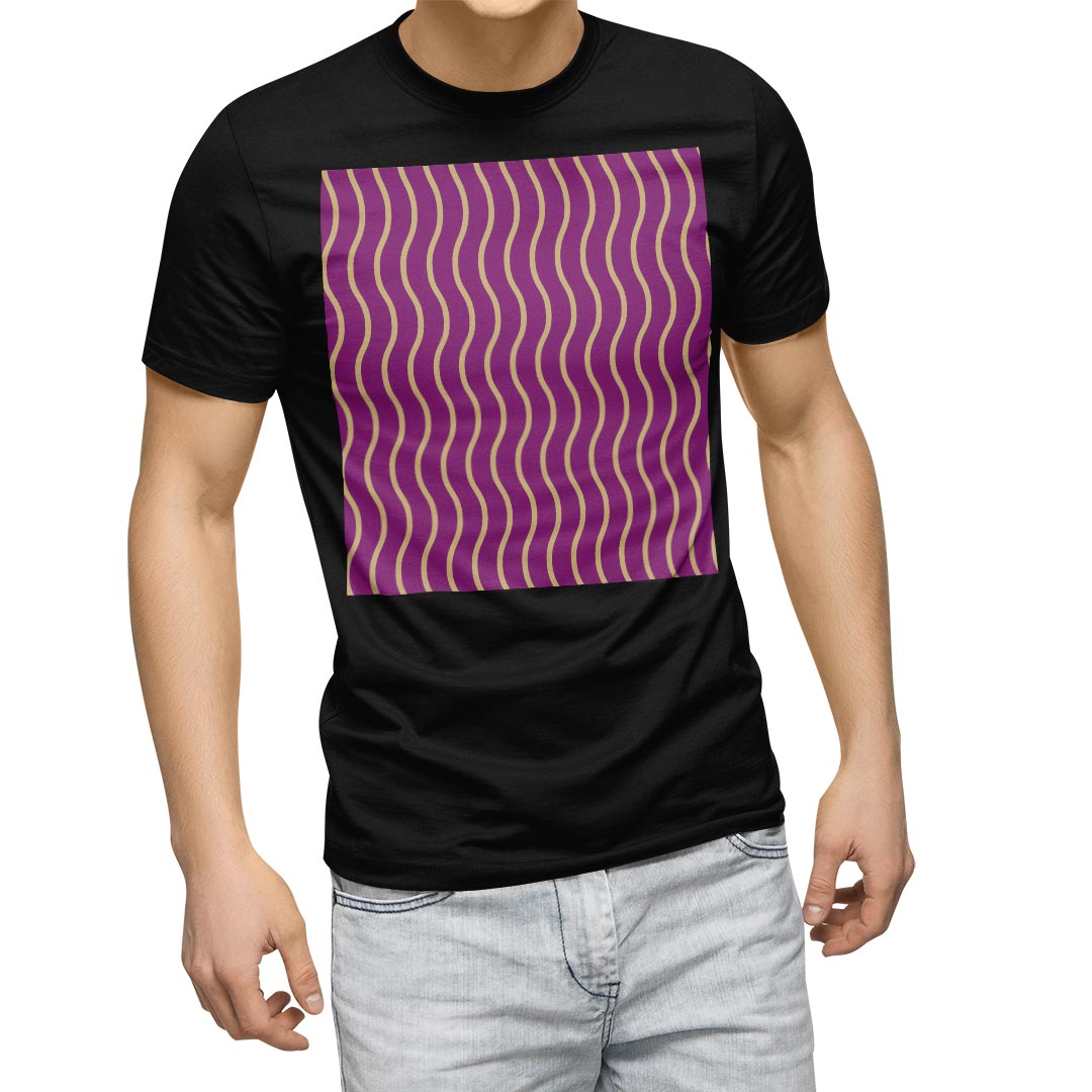 Other - tシャツ メンズ 半袖 ブラック デザイン XS S M L XL 2XL Tシャツ ティーシャツ T shirt　黒 003769 チェック・ボーダー 和風　和柄　紫