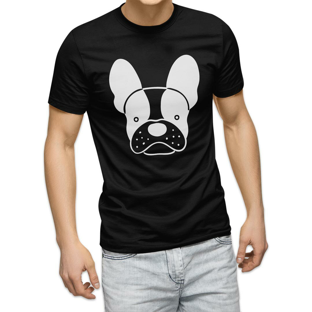 Other - tシャツ メンズ 半袖 ブラック デザイン XS S M L XL 2XL Tシャツ ティーシャツ T shirt 黒 022503 犬 dog かわいい