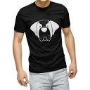 tシャツ メンズ 半袖 ブラック デザイン XS S M L XL 2XL Tシャツ ティーシャツ T shirt 黒 022526 犬 dog かわいい