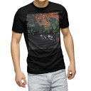 tシャツ メンズ 半袖 ブラック デザイン XS S M L XL 2XL Tシャツ ティーシャツ T shirt 黒 022841 写真 秋 自転車