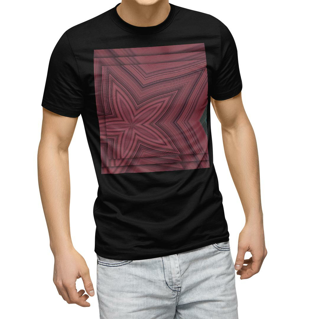 Shirts, T-Shirts - tシャツ メンズ 半袖 ブラック デザイン XS S M L XL 2XL Tシャツ ティーシャツ T shirt　黒 022895 花　柄