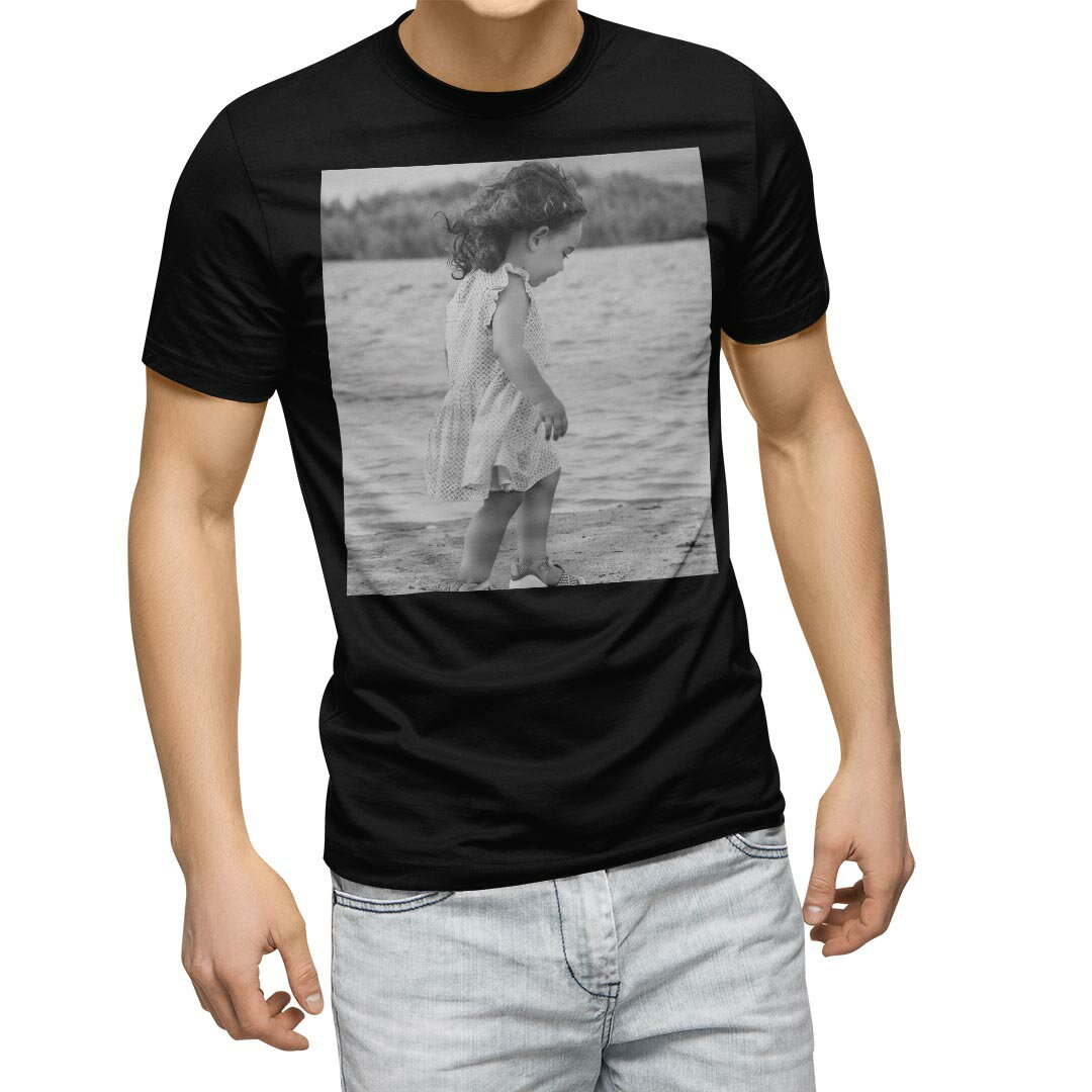Other - tシャツ メンズ 半袖 ブラック デザイン XS S M L XL 2XL Tシャツ ティーシャツ T shirt　黒 023110 人物　子供　写真