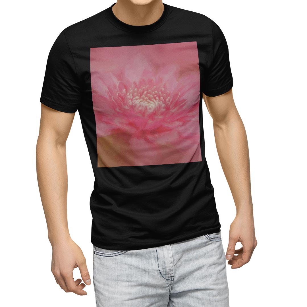 Rakuten - tシャツ メンズ 半袖 ブラック デザイン XS S M L XL 2XL Tシャツ ティーシャツ T shirt　黒 023297 花　フラワー