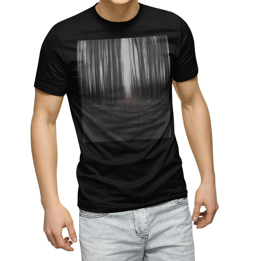 Rakuten - tシャツ メンズ 半袖 ブラック デザイン XS S M L XL 2XL Tシャツ ティーシャツ T shirt　黒 023372 暗闇　林