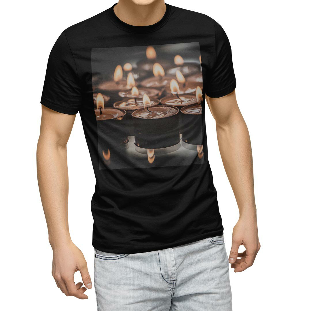 tシャツ メンズ 半袖 ブラック デザイン XS S M L XL 2XL Tシャツ ティーシャツ T shirt　黒 023873 キ..