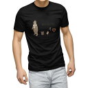 tシャツ メンズ 半袖 ブラック デザイン XS S M L XL 2XL Tシャツ ティーシャツ T shirt　黒 030164
