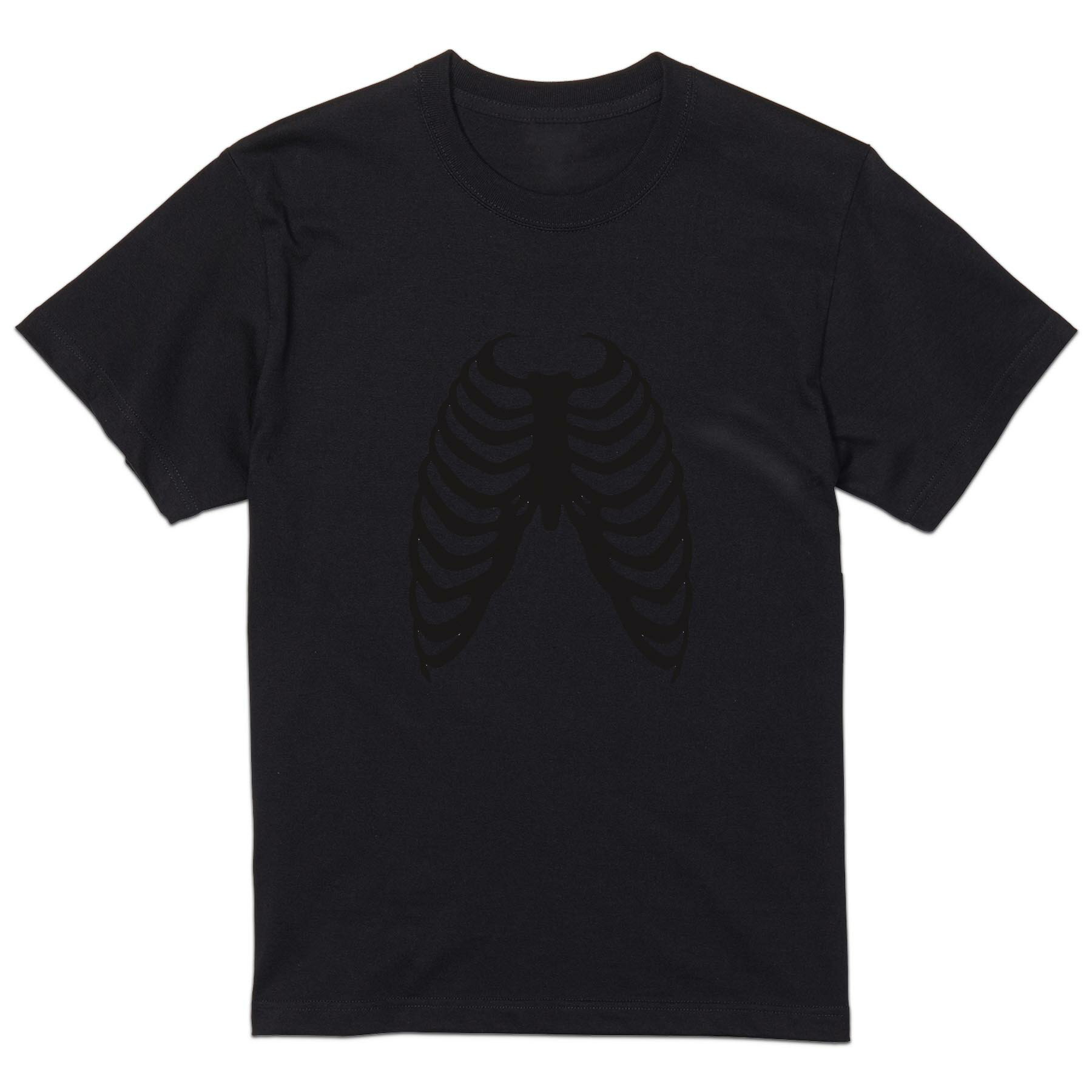 Scull - tシャツ メンズ 半袖 ブラック デザイン XS S M L XL 2XL Tシャツ ティーシャツ T shirt 黒 032611 骸骨 がいこつ