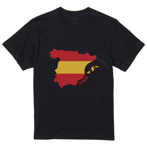 tシャツ メンズ 半袖 ブラック デザイン XS S M L XL 2XL Tシャツ ティーシャツ T shirt 黒 034598 国旗 国 SPAIN スペイン tシャツ メンズ 半袖 ブラック デザイン XS S M L XL 2XL Tシャツ ティーシャツ T shirt 黒 034598 国旗 国 SPAIN スペイン