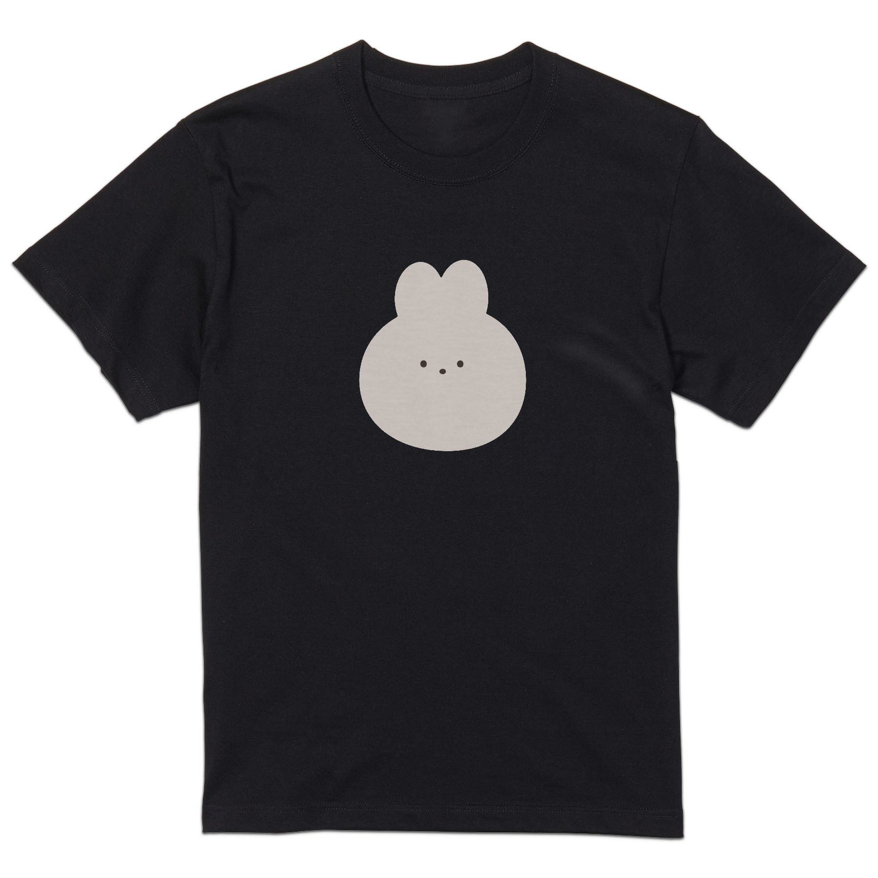 tシャツ メンズ 半袖 ブラック デザイン XS S M L XL 2XL Tシャツ ティーシャツ T shirt 黒 034622 アニマル ゆる うさぎ