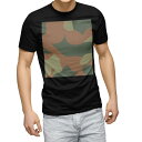 tシャツ メンズ 半袖 ブラック デザイン XS S M L XL 2XL Tシャツ ティーシャツ T shirt 黒 004012 チェック・ボーダー 迷彩 カモフラ 模様