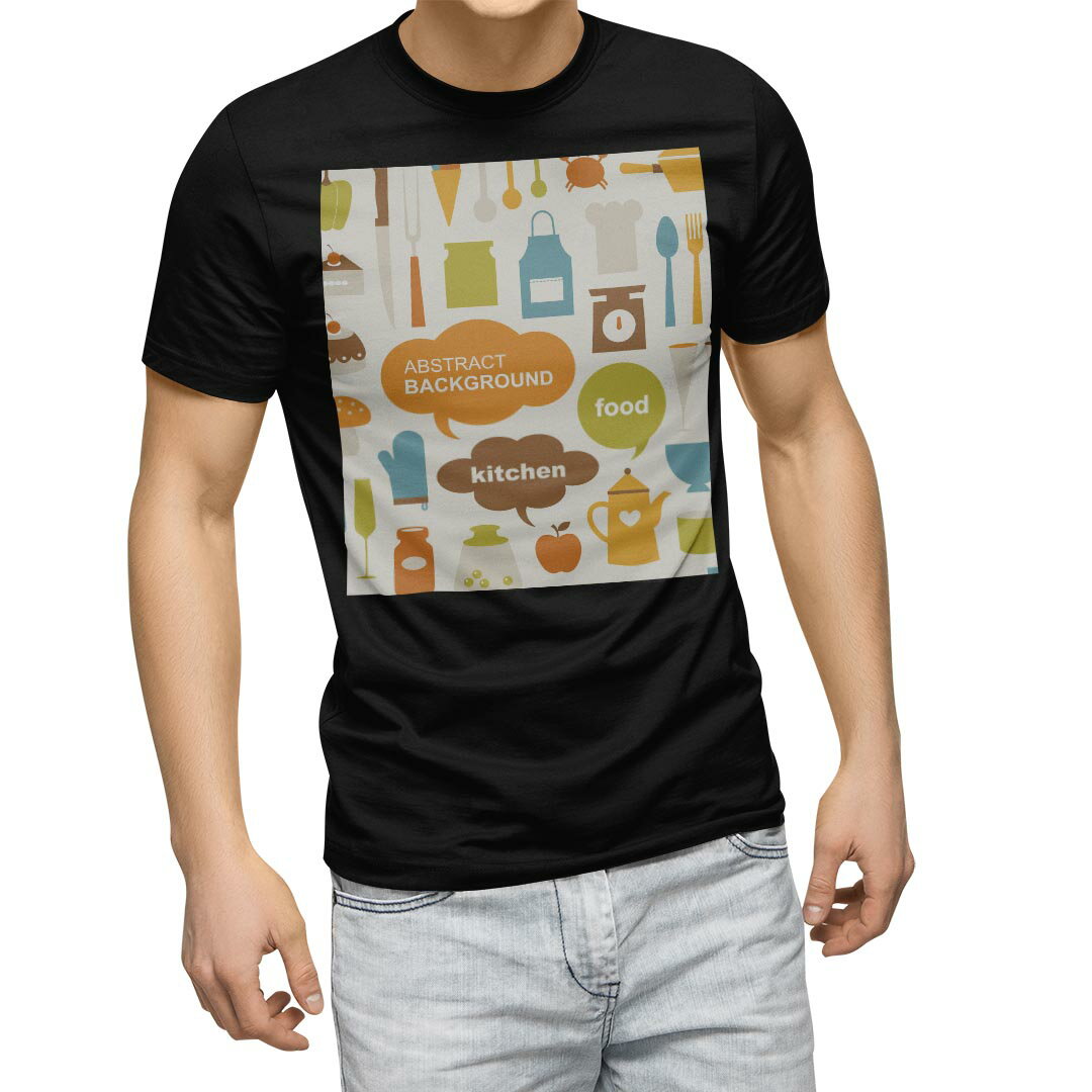 Short Sleeves - tシャツ メンズ 半袖 ブラック デザイン XS S M L XL 2XL Tシャツ ティーシャツ T shirt　黒 004512 ラグジュアリー その他 イラスト　カラフル