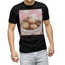 tシャツ メンズ 半袖 ブラック デザイン XS S M L XL 2XL Tシャツ ティーシャツ T shirt 黒 004920 写真・風景 ラブリー クッキー ドット 水玉