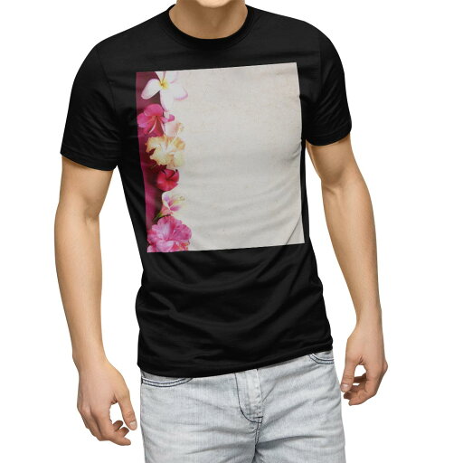 tシャツ メンズ 半袖 ブラック デザイン XS S M L XL 2XL Tシャツ ティーシャツ T shirt 黒 005324 フラワー 写真・風景 花 ハイビスカス ピンク tシャツ メンズ 半袖 ブラック デザイン XS S M L XL 2XL Tシャツ ティーシャツ T shirt 黒 005324 フラワー 写真・風景 花 ハイビスカス ピンク