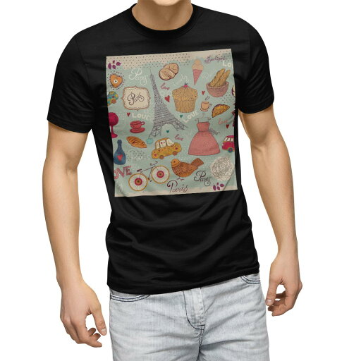 tシャツ メンズ 半袖 ブラック デザイン XS S M L XL 2XL Tシャツ ティーシャツ T shirt 黒 005959 ラブリー イラスト 食べ物 車 tシャツ メンズ 半袖 ブラック デザイン XS S M L XL 2XL Tシャツ ティーシャツ T shirt 黒 005959 ラブリー イラスト 食べ物 車
