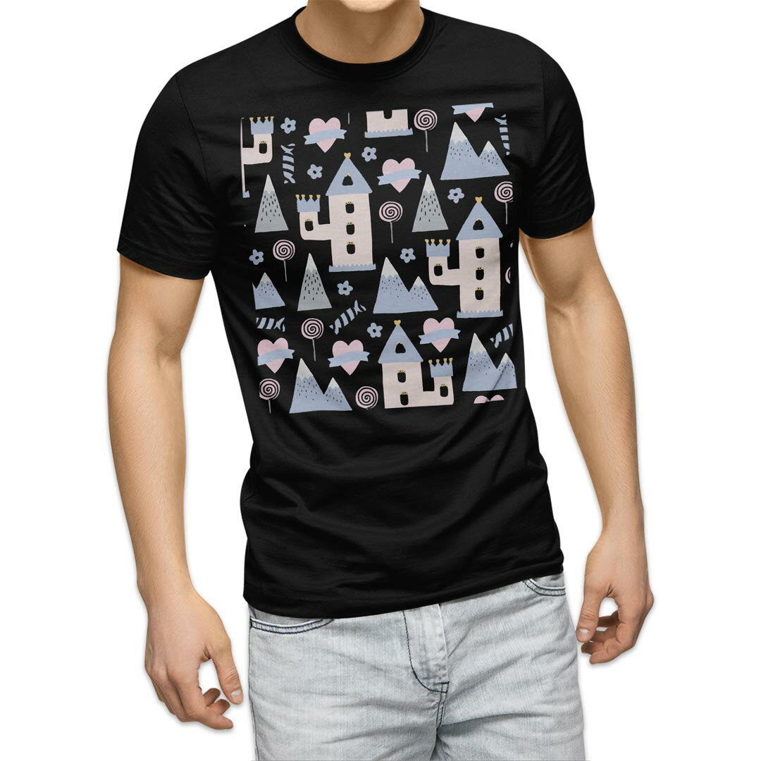 乐天商城 - tシャツ メンズ 半袖 ブラック デザイン XS S M L XL 2XL Tシャツ ティーシャツ T shirt 黒 050212