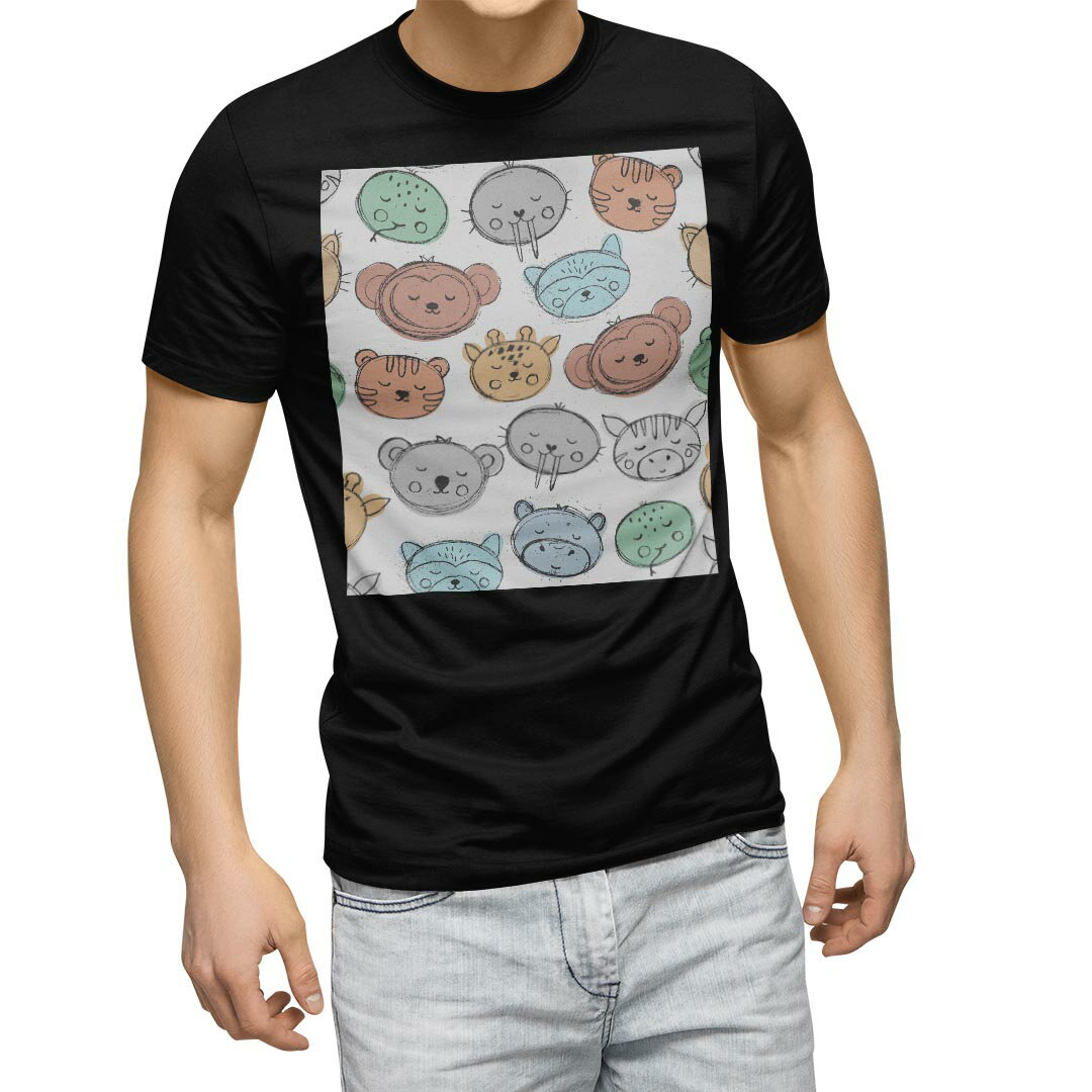 tシャツ メンズ 半袖 ブラック デザイン XS S M L XL 2XL Tシャツ ティーシャツ T shirt　黒 上記で使用したデザインTシャツはこちら▼男性用半袖Tシャツ　ブラック全デザインはこちらから▼▼男性用半袖Tシャツ　ホワイト・グレー全デザインはこちらから▼