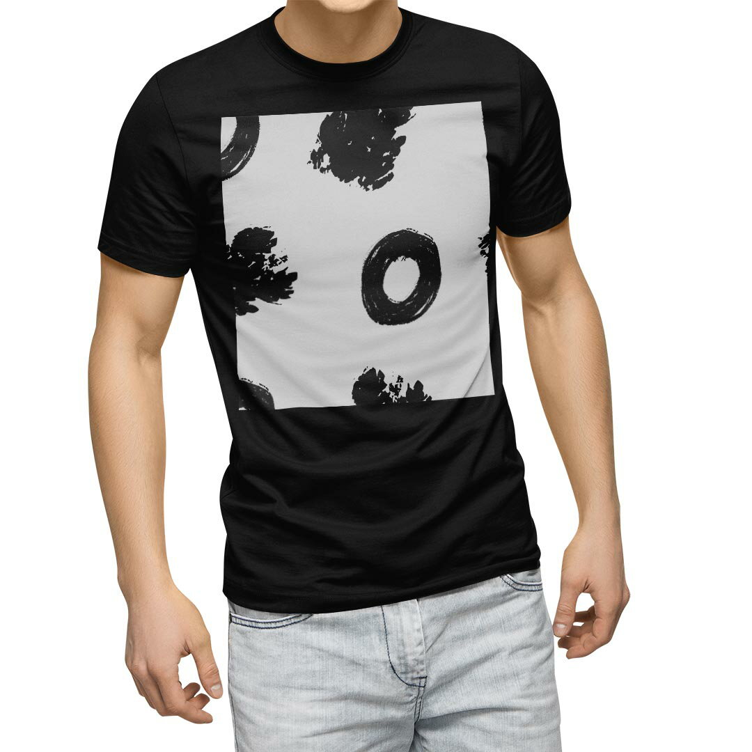 tシャツ メンズ 半袖 ブラック デザイン XS S M L XL 2XL Tシャツ ティーシャツ T shirt 黒 050722