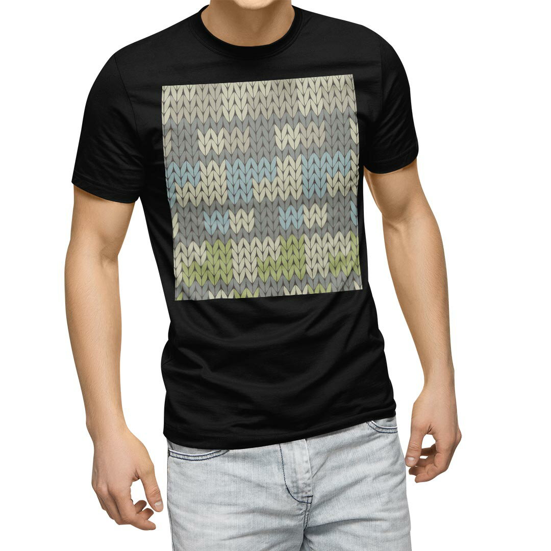 衬衫, T恤 - tシャツ メンズ 半袖 ブラック デザイン XS S M L XL 2XL Tシャツ ティーシャツ T shirt　黒 006111 その他 模様　冬