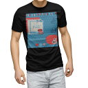 tシャツ メンズ 半袖 ブラック デザイン XS S M L XL 2XL Tシャツ ティーシャツ T shirt 黒 006160 ラブリー マカロン 青 ブルー
